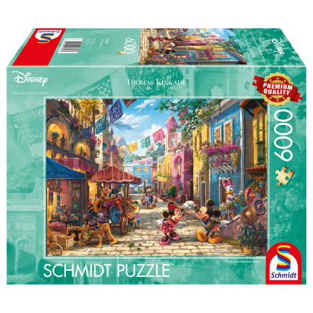 Puzzle Disney - Schmidt - Puzzle 6000 pièces - Mickey et Minnie à Mexico