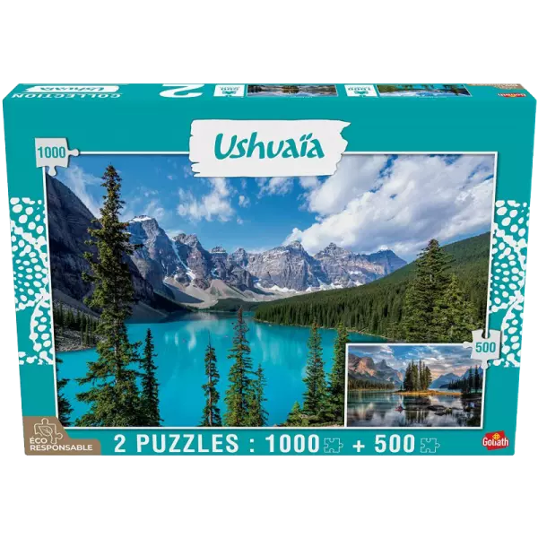 Puzzle JC Pieri - Lac Moraine 1000pcs & Lac Maligne 500 pcs