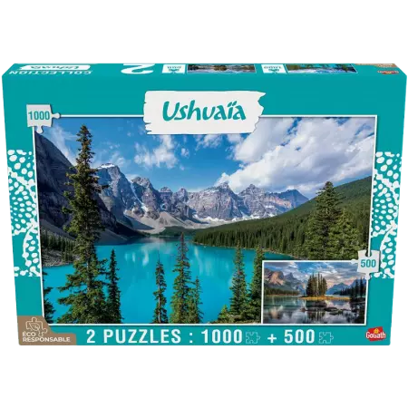 Puzzle JC Pieri - Lac Moraine 1000pcs & Lac Maligne 500 pcs