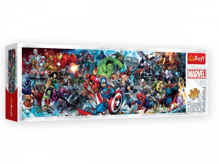 Puzzle Panorama 1000 pièces - Marvel Universe