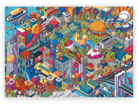 Puzzle prime  - 1000 pièces - Imaginary Cities - New-York