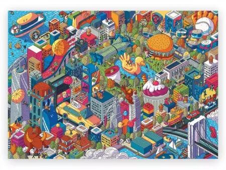 Puzzle prime  - 1000 pièces - Imaginary Cities - New-York