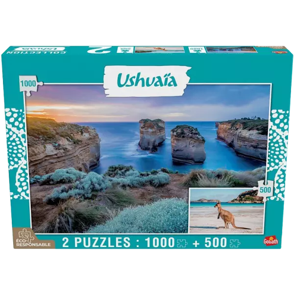 Puzzle Ushuaia - Island Archway 1000pcs & Kangourou 500 pcs