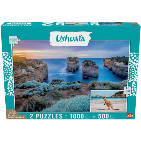 Puzzle Ushuaia - Island Archway 1000pcs & Kangourou 500 pcs