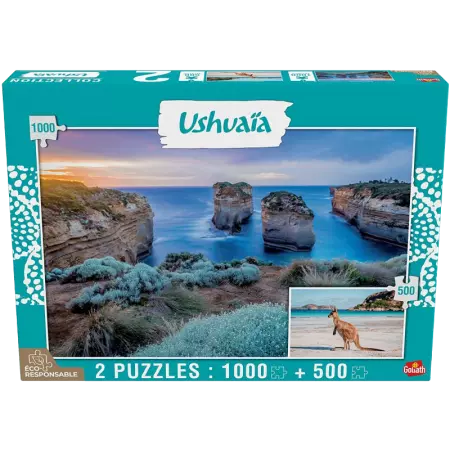 Puzzle Ushuaia - Island Archway 1000pcs & Kangourou 500 pcs