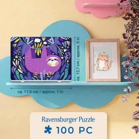 Puzzles Adultes 100 pi&egrave;ces - Paresseux violet - Ravensburger