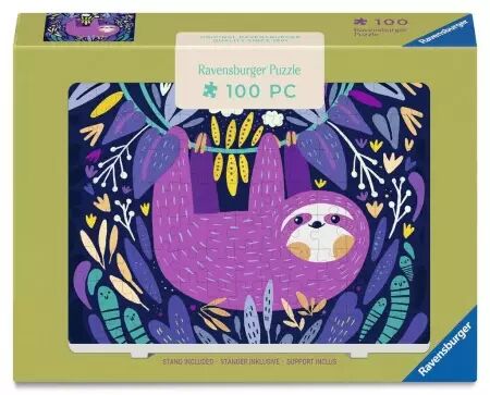 Puzzles Adultes 100 pi&egrave;ces - Paresseux violet - Ravensburger