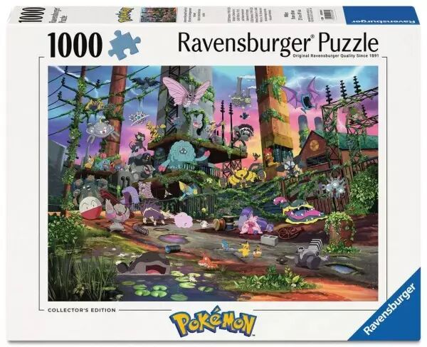 Puzzles Adultes 1000 pi�ces - Pok�mon - Voltali et centrale �lectrique recycl�e - Ravensburger