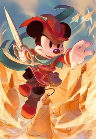 Puzzles Adultes 300 pi&egrave;ces - Disney Lorcana JCC - Mickey Mouse - Brave petit tailleur - Ravensburger