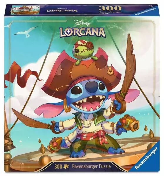 Puzzles Adultes 300 pi�ces - Disney Lorcana JCC - Stitch - Boucanier alien - Ravensburger