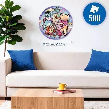 Puzzles Adultes 500 pi&egrave;ces - Disney Winnie l\'ourson - Photo parfaite - Ravensburger