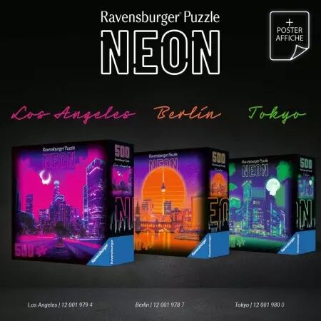 Puzzles Adultes 500 pi&egrave;ces - Neon : Berlin - Ravensburger