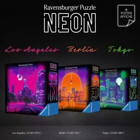 Puzzles Adultes 500 pi&egrave;ces - Neon : Berlin - Ravensburger