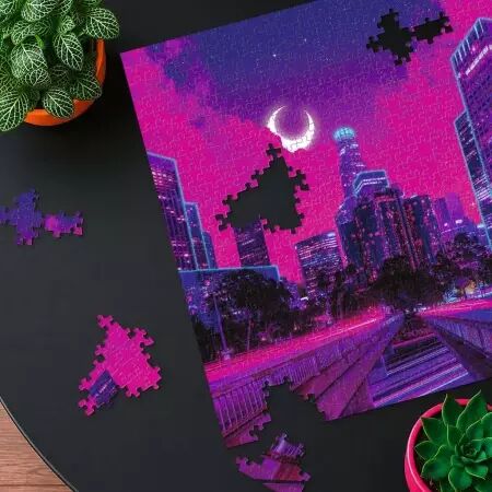 Puzzles Adultes 500 pi&egrave;ces - Neon : Los Angeles- Ravensburger