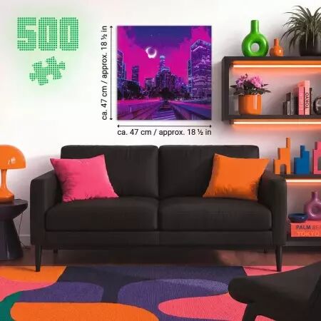 Puzzles Adultes 500 pi&egrave;ces - Neon : Los Angeles- Ravensburger