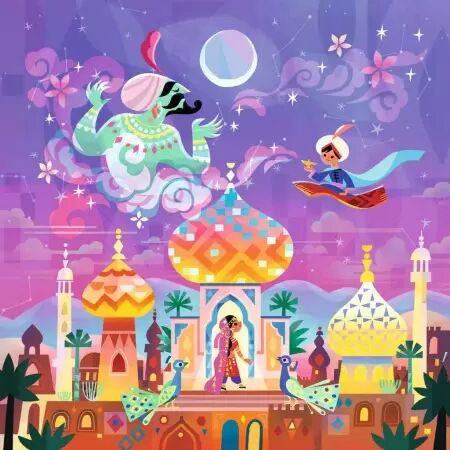 Puzzles Enfants 64 pi&egrave;ces - Aladin et la Lampe merveilleuse - Ravensburger