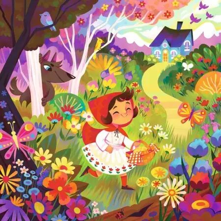 Puzzles Enfants 64 pi&egrave;ces - Le Petit Chaperon rouge - Ravensburger