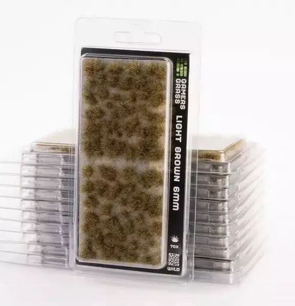 Regular Tuft : Light Brown 6mm (Wild) - Gamers Grass