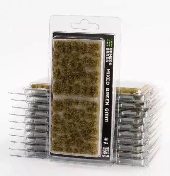 Regular Tuft : Mixed Green 6mm (Wild) - Gamers Grass