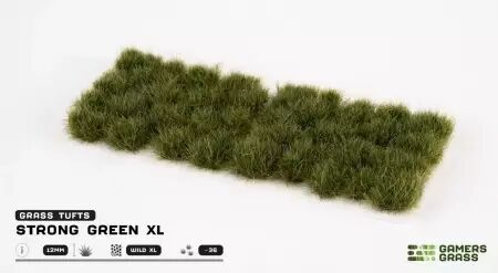 Regular Tuft : Strong Green XL 12mm - Gamers Grass