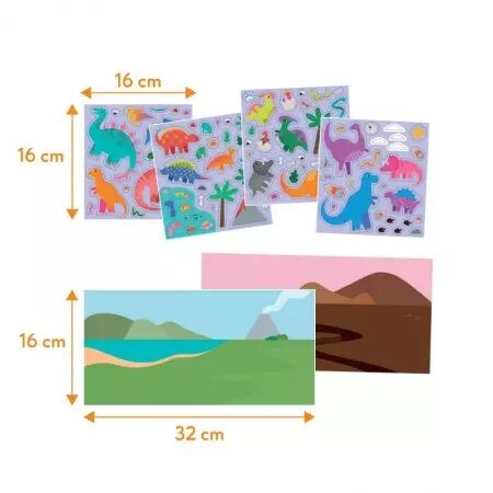 Reusable Sticker Set: Dinosaur - Moritoys