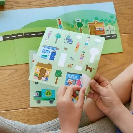 Reusable Sticker Set: My City - Moritoys
