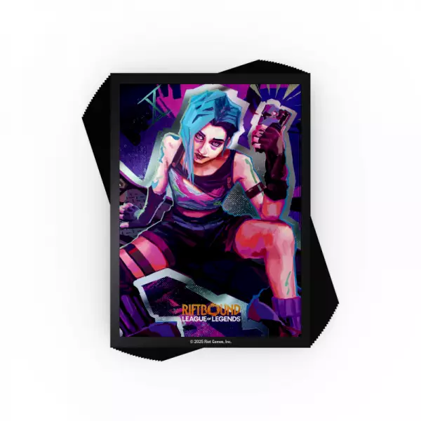 Riftbound - Set 1 : Jinx Art Sleeves (100 Sleeves)