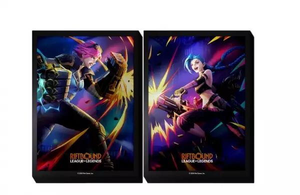 Riftbound - Set 4 : Vendetta : Vi Jinx Art Sleeves (100 Sleeves)