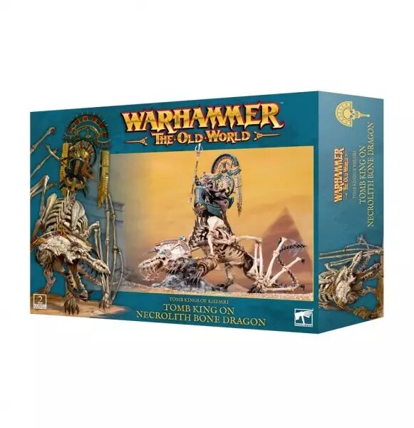 Roi des Tombes de Khemri - Roi des Tombes/Pr�tre Liche sur Dragon d\'Os N�crolithe - Warhammer the Old World - Games Workshop