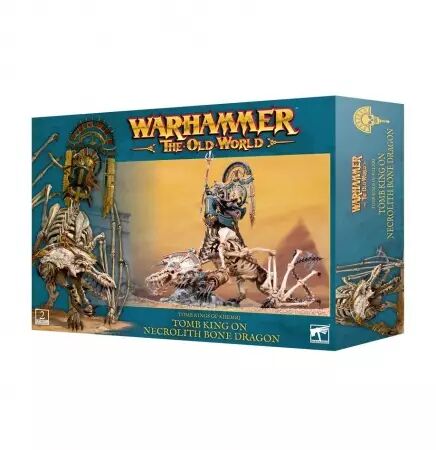 Roi des Tombes de Khemri - Roi des Tombes/Prêtre Liche sur Dragon d\'Os Nécrolithe - Warhammer the Old World - Games Workshop
