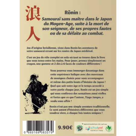Ronin  Jeu de Rôle en Solo