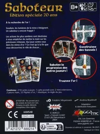 Saboteur : Anniversaire