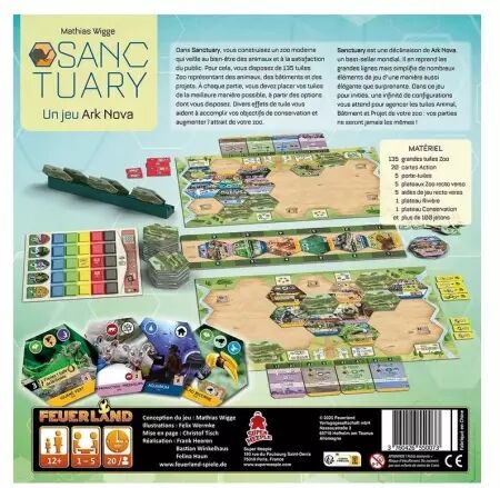 Sanctuary : un jeu Ark Nova - Mathias Wigge - Super Meeple