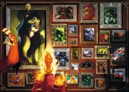 Scar - Puzzle 1000 pièces - Collection Disney Villainous - Ravensburger