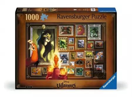 Scar - Puzzle 1000 pièces - Collection Disney Villainous - Ravensburger