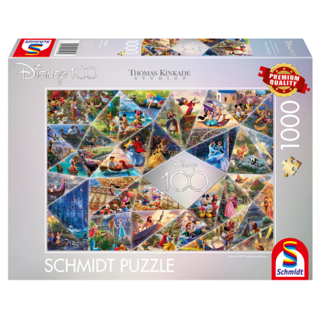 Schmidt - Puzzle 1000 pièces - Disney 100ème Anniversaire Mosaïque Édition Limitée