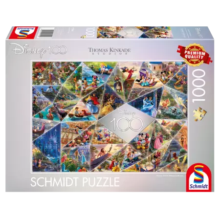 Schmidt - Puzzle 1000 pièces - Disney 100ème Anniversaire Mosaïque Édition Limitée