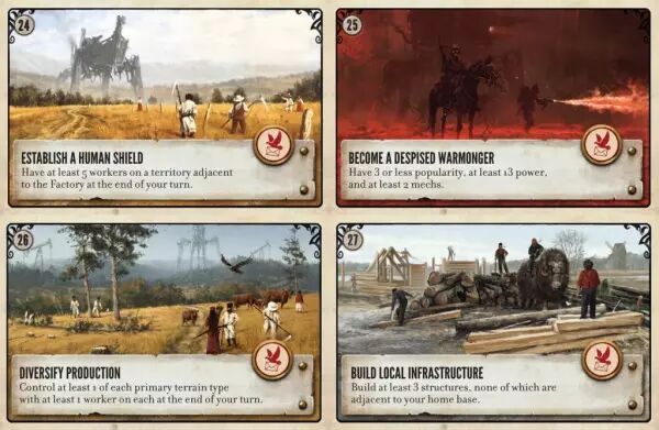 SCYTHE - Cartes Objectifs 24-27