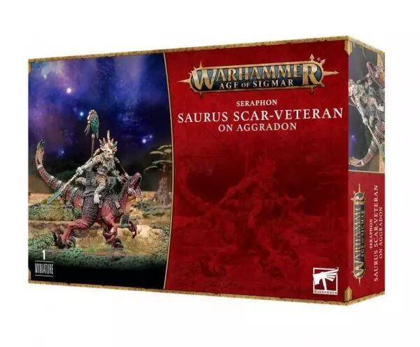 Seraphon - V�t�ran Scarifi� Saurus sur Aggradon (Saurus Scar-Veteran on Aggradon)) - Warhammer Age of Sigmar