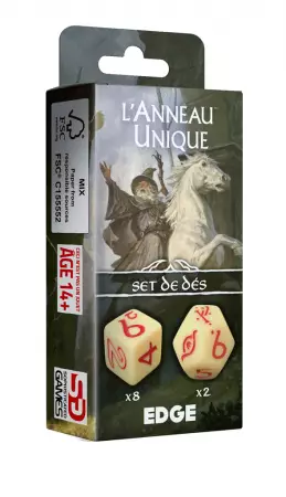 Set de d&eacute;s L�Anneau Unique 