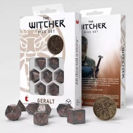 Set de dés The Witcher - Geralt, La Neutralité a un Prix