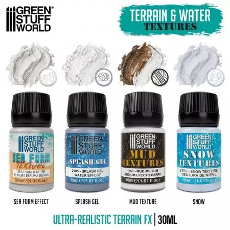 Set de textures aquatiques 30ml (4 pots) - Green Stuff World