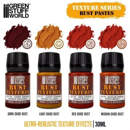 Set de textures rouille 30ml (4 pots) - Green Stuff World