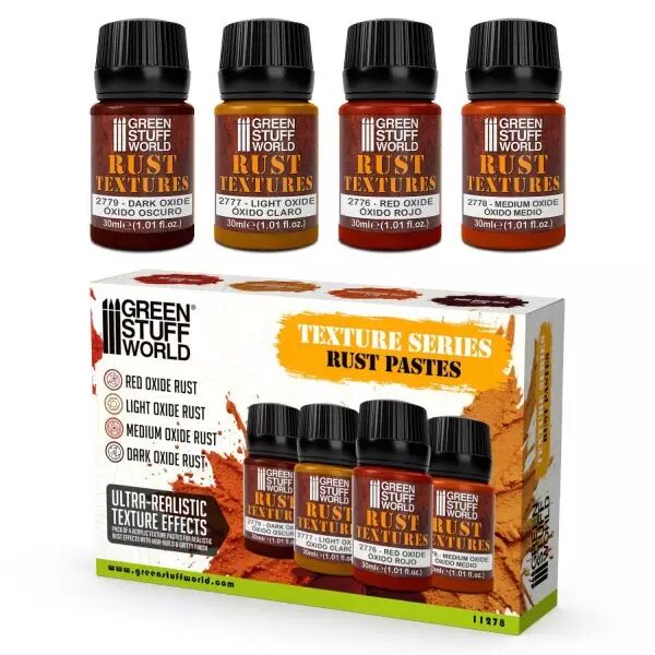 Set de textures rouille 30ml (4 pots) - Green Stuff World