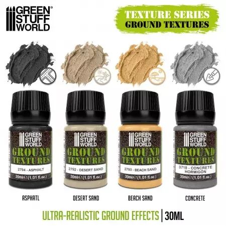 Set de textures sol 30ml (4 pots) - Green Stuff World