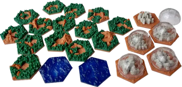 Set de Tuiles 3D Amazonis - Terraforming Mars