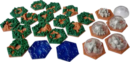 Set de Tuiles 3D Amazonis - Terraforming Mars