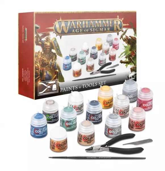 Set d�marrage peintures et outillages - Warhammer Age of Sigmar - Games Workshop