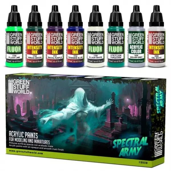 Set Peinture - Spectral Army - Green Stuff World