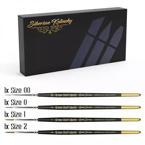 Set Pinceaux Premium - Gold Serie - Green Stuff World